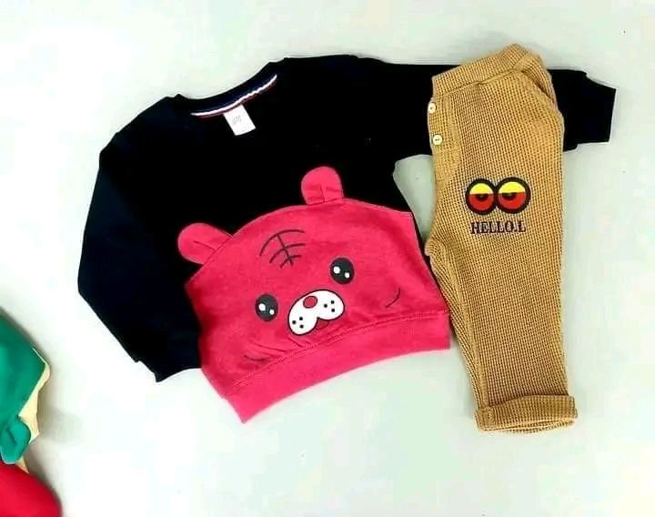 The Tiger Face Black & Tan Kids' Outfit Set